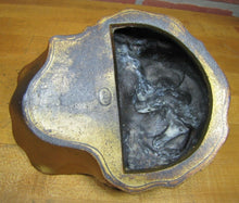Load image into Gallery viewer, LEOPARD Art Deco Tray Decorative Art Figural Cast Metal Big Cat Tiger Tip Card