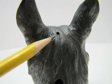 Load image into Gallery viewer, GERMAN SHEPHERD HEAD Old Metal Threaded FRANCE Display Art Repurpose Hardware