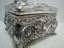 Load image into Gallery viewer, Art Nouveau Jenning Bros Nude Maiden Trinket Box JB Ornate Decorative Arts