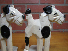 Load image into Gallery viewer, SPENCER FOUNDRY Art Deco Stylized Decorative Arts Dog Bookends Geometric Cubist