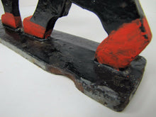 Load image into Gallery viewer, 1920s Folk Art Cast Iron Cat Boot Scraper Kitty Kat Decorative Statue Doorstop