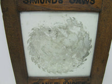 Load image into Gallery viewer, SIMONDS SAWS ARE THE BEST Antique Reverse Glass Mirror Sign FITCHBURG MASS USA