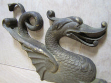 Load image into Gallery viewer, Dragon Serpent Monster Old Brass Decorative Art Ornate Hardware Element