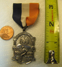 Load image into Gallery viewer, 1939 GIRLS SPOON & EGG RACE Medal Sterling Silver Municipal Athletics Medallion