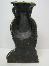 Load image into Gallery viewer, OWL Antique Cast Iron Glass Eyes Figural Bird Doorstop Decorative Art Statue