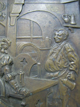 Load image into Gallery viewer, 1930s DEHLS & STEIN NEWARK NJ Bar Pub Tavern Scene Bronze Plaque Sign Ornate