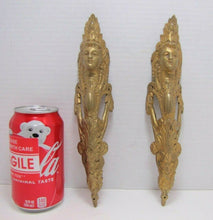 Load image into Gallery viewer, Maidens Head Old Pair Decorative Arts Brass Architectural Hardware Elements