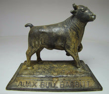 Load image into Gallery viewer, AJAX METAL Co Old Advertising Paperweight PHILADELPHIA BIRMINGHAM Bull Babbitt