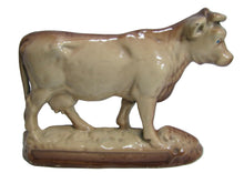 Load image into Gallery viewer, Cow Cast Iron Porcelain Doorstop Statue Store Display Ad Farm Butcher Shop