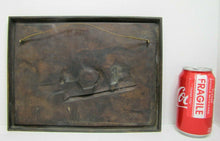 Load image into Gallery viewer, 1930s DEHLS & STEIN NEWARK NJ Bar Pub Tavern Scene Bronze Plaque Sign Ornate