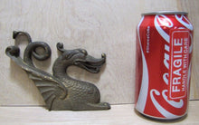 Load image into Gallery viewer, Dragon Serpent Monster Old Brass Decorative Art Ornate Hardware Element