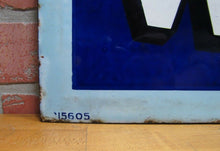 Load image into Gallery viewer, SMOKE MASTER WORKMAN TOBACCO Antique Porcelain Sign 1900s RHTF Cigar Pipe