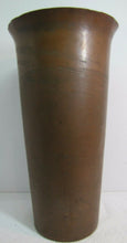 Load image into Gallery viewer, Arts & Crafts Copper Bronze Large Vase Planter Antique Umbrella Stand Swirl