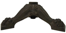 Load image into Gallery viewer, 19c Victorian Antique Cast Iron Flag Pole Holder Ornate Detail Clawed Feet