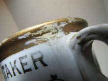 Load image into Gallery viewer, TRAIN CONDUCTOR Antique Occupational Shaving Mug JE Whitaker Aug KERN St LOUIS