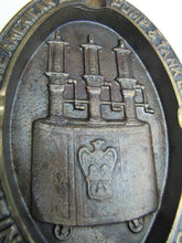 Load image into Gallery viewer, AMERICAN OIL PUMP & TANK Co CINN OHIO USA Old Cast Iron Advertising Tray Ashtray