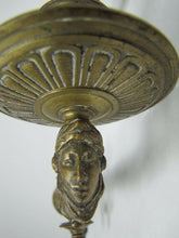 Load image into Gallery viewer, Antique 19c Swing Arm Candle Holders Figural Faces Decorative Arts Candlesticks