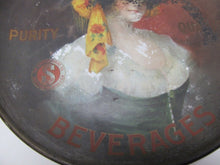 Load image into Gallery viewer, SIMPSON SPRINGS BEVERAGES MASS USA Antique Tin Litho Ad Large Sign Tray