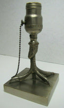 Load image into Gallery viewer, Chicken Rooster Bird Claw Foot Old Nickel Plated Bronze Decorative Arts Lamp