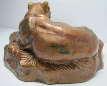 Load image into Gallery viewer, Art Deco Tiger Cougar Tray Figural Big Cat Trinket Card Tip Decorative Arts