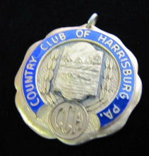 Load image into Gallery viewer, COUNTRY CLUB OF HARRISBURG PA Old Medallion Golf CC Sports Award Fob Ornate