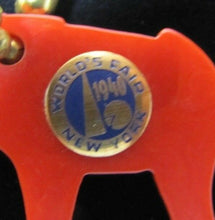 Load image into Gallery viewer, 1940 NEW YORK WORLDS FAIR REPUBLICAN Political Party ELEPHANT Keychain NYWF