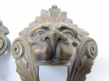 Load image into Gallery viewer, Monsters Beasts Antique Figural Pair Bronze Decorative Hardware Elements