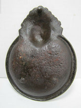Load image into Gallery viewer, FLECK BROS INDIAN CHIEF Antique Cast Iron Advertising Tray PEACE PIPE TOMAHAWK