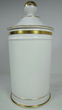 Load image into Gallery viewer, A COLLIN PARIS EAGLE SNAKE Antique 19c Porcelain APOTHECARY JAR w Lid Exquisite