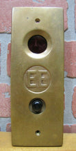 Load image into Gallery viewer, EE ELEVATOR PANEL IN USE & BUTTON Old Builidng Architectural Hardware Element