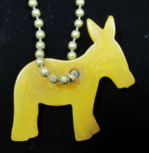 Load image into Gallery viewer, 1940 NEW YORK WORLD'S FAIR DEMOCRAT Political Party DONKEY Keychain NYWF