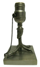 Load image into Gallery viewer, Chicken Rooster Bird Claw Foot Old Nickel Plated Bronze Decorative Arts Lamp