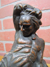 Load image into Gallery viewer, NATIVE AMERICAN INDIAN KATHODION BRONZE NY Antique Bookend Decorative Art Statue