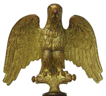 Load image into Gallery viewer, EAGLE Antique Bronze Finial Gold Gilt Decorative Architectural Hardware Element
