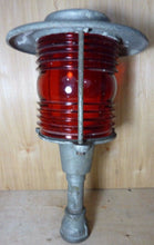 Load image into Gallery viewer, BOSTON POLICE Dept SIGNAL SERVICE Old Retired HD Light Nautical Street RR Lamp