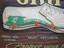 Load image into Gallery viewer, GRIPS CANVAS SNEAKERS BEACON FALLS RUBBER FOOTWEAR Old Shoe Store Ad Sign USA