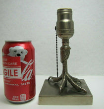 Load image into Gallery viewer, Chicken Rooster Bird Claw Foot Old Nickel Plated Bronze Decorative Arts Lamp