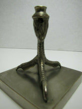 Load image into Gallery viewer, Chicken Rooster Bird Claw Foot Old Nickel Plated Bronze Decorative Arts Lamp