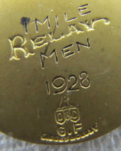 Load image into Gallery viewer, 1928 ICE CARNIVAL WESTCHESTER NEW YORK Gold Filled Award Medallion 1 Mile NY