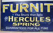 Load image into Gallery viewer, N RAUBER NY FURNITURE BEDDING HERCULES SPRING RAUBER WELLSVILLE NY Old Sign AAW