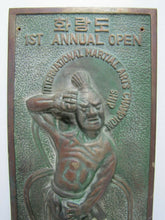 Load image into Gallery viewer, 1ST ANNUAL OPEN INTERNATIONAL MARTIAL ARTS CHAMPIONSHIP FA-RANG-DO Bronze Plaque