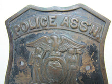 Load image into Gallery viewer, POLICE ASSN SUFFOLK Co NY Old Bronze Plaque Sign retired ornate badge