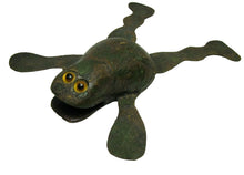 Load image into Gallery viewer, FROG Folk Art Fishing Decoy RAF Robert Allen Francis Adirondacks NY 1950s Statue