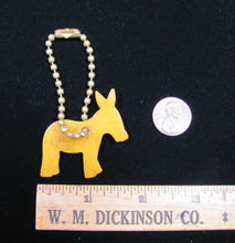 Load image into Gallery viewer, 1940 NEW YORK WORLD'S FAIR DEMOCRAT Political Party DONKEY Keychain NYWF