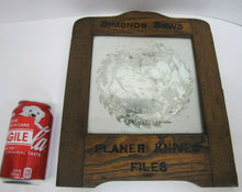 Load image into Gallery viewer, SIMONDS SAWS ARE THE BEST Antique Reverse Glass Mirror Sign FITCHBURG MASS USA