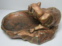 Load image into Gallery viewer, Art Deco Tiger Cougar Tray Figural Big Cat Trinket Card Tip Decorative Arts