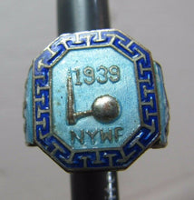 Load image into Gallery viewer, 1939 NEW YORK WORLDS FAIR CHINESE DELEGATION Souvenir Enamel Ring NYWF 1940