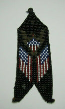 Load image into Gallery viewer, Eagle Crest American Flags Patriotic Folk Art Americana Beadwork Ornate Artwork