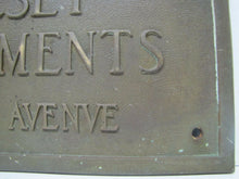 Load image into Gallery viewer, JERSEY APARTMENTS Old Brass Building Plaque Sign ASBURY PARK New Jersey Shore Ad