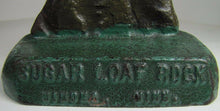 Load image into Gallery viewer, 1939 SUGAR LOAF ROCK WINONA MINNESOTA STATE FAIR BSA Cast Iron Doorstop Statue